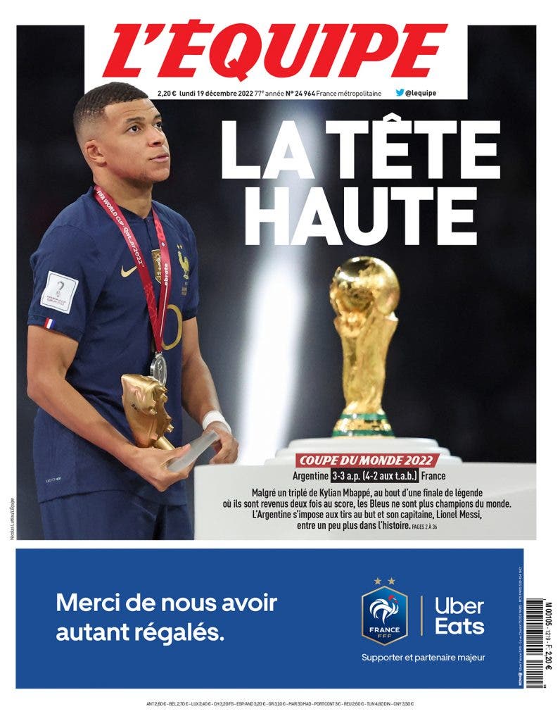 Les Unes De La Presse Après Le Titre Des Bleus En Coupe Du Monde