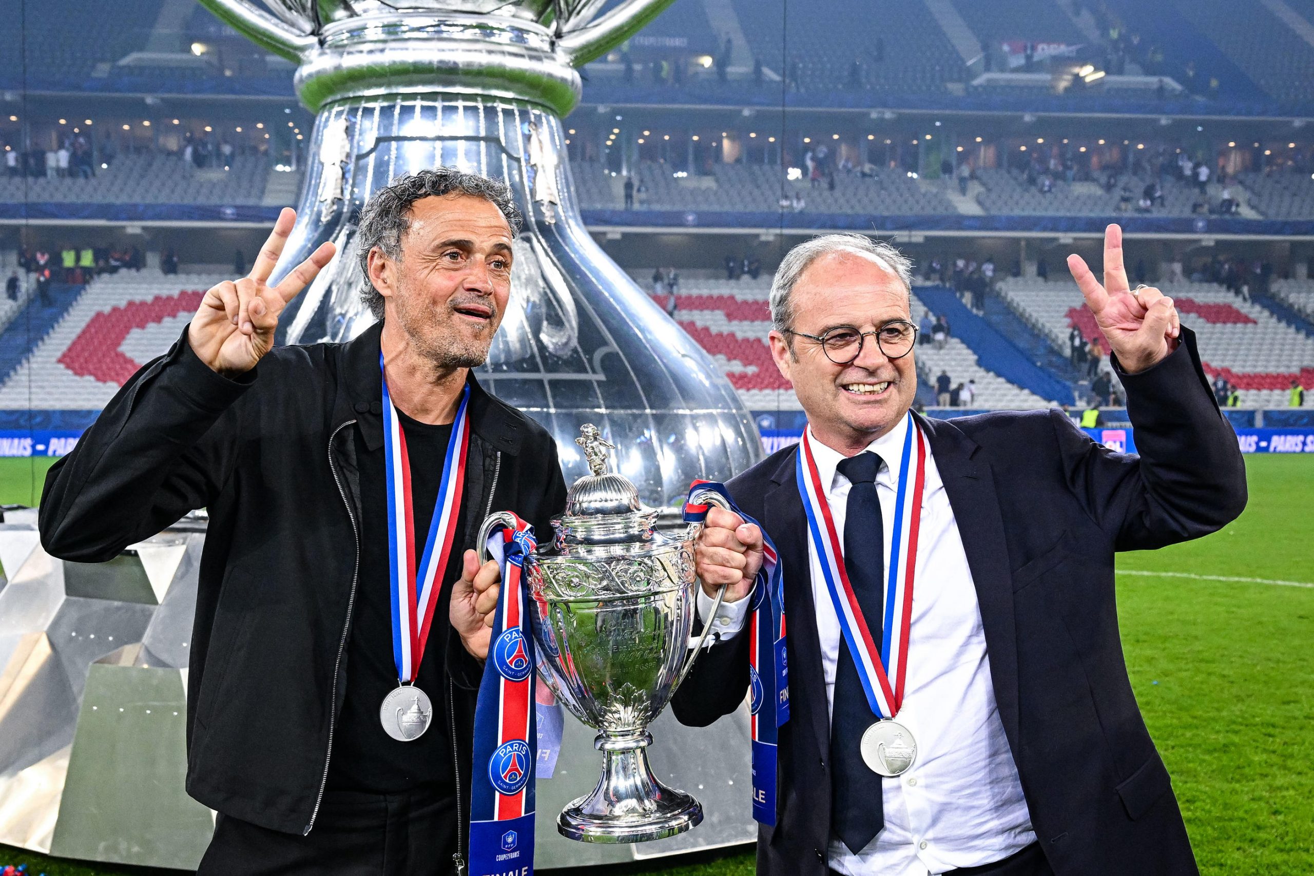 Luis Enrique et Luis Campos (CdF)