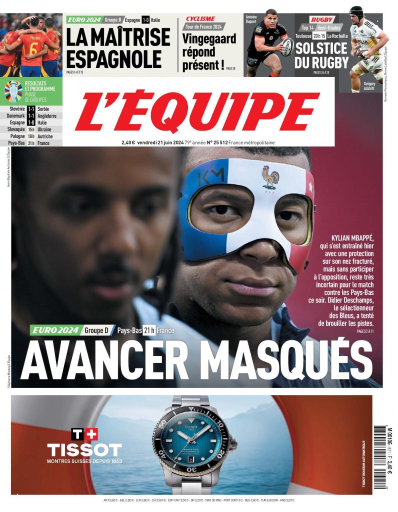 Une Lequipe 21 06 2024