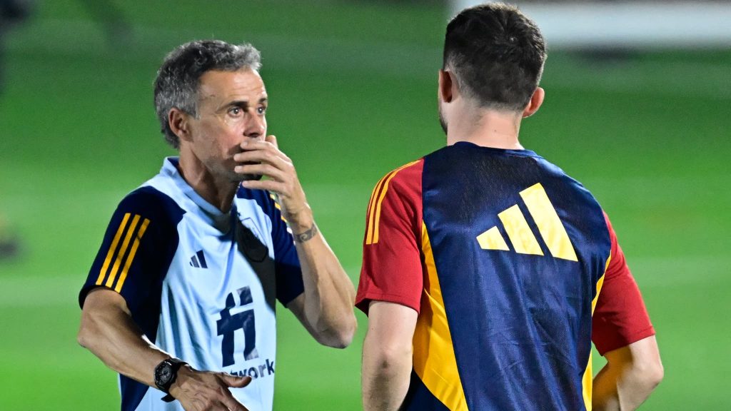 Luis Enrique et Aymeric Laporte