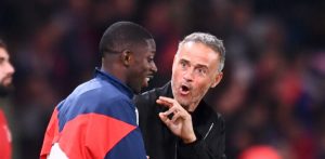 Luis Enrique et Ousmane Dembélé
