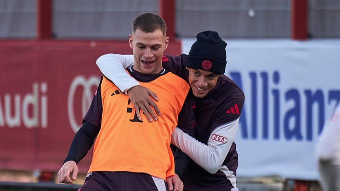 Kimmich et Musiala Entraînement Bayern Munich