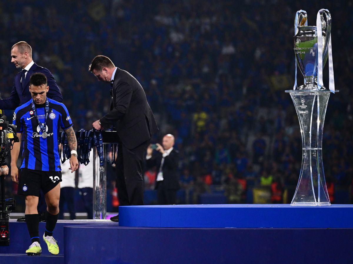 Lautaro Martinez triste LdC