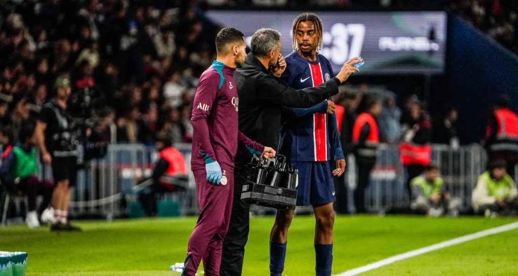 Bradley Barcola et Luis Enrique
