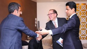 John Textor et Nasser Al-Khelaïfi