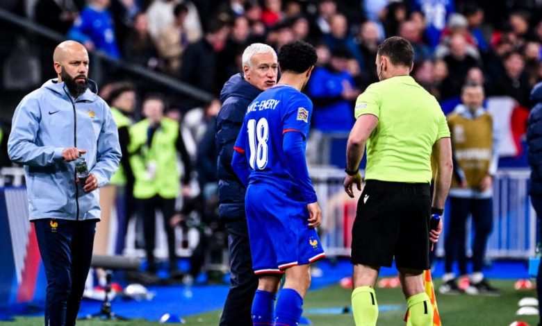 Didier Deschamps et Warren Zaïre-Emery