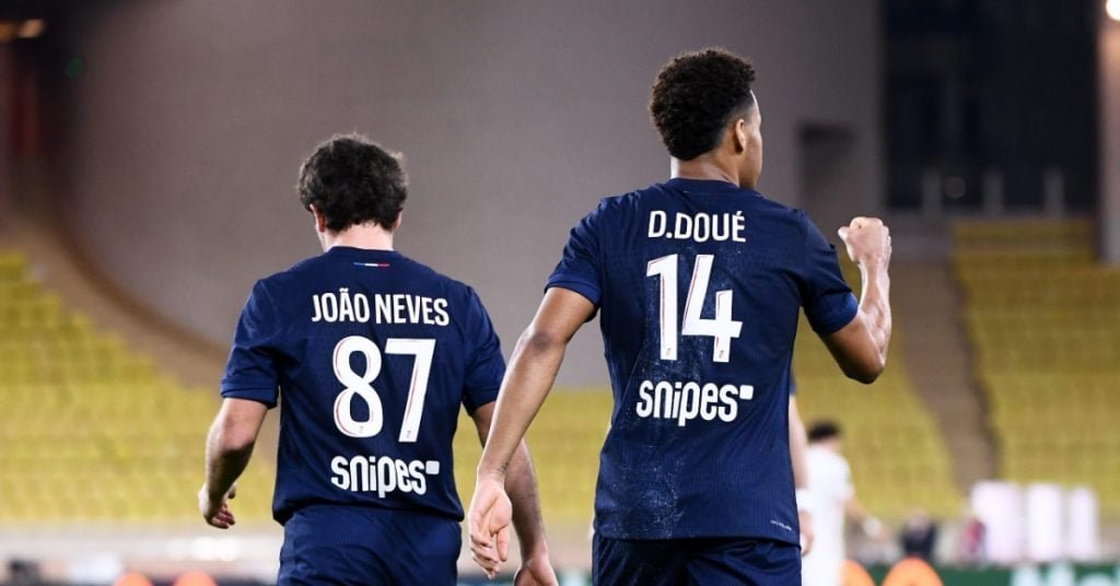 Joao Neves et Désiré Doué