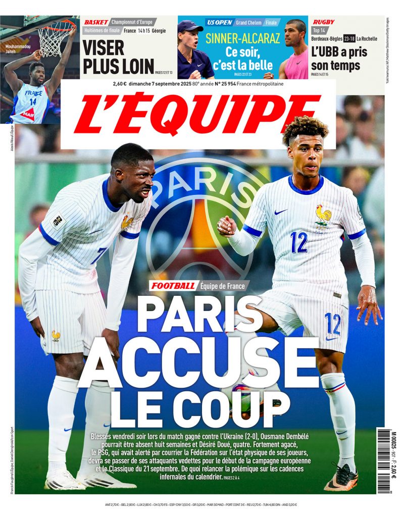 Une l'equipe 7 09 2025