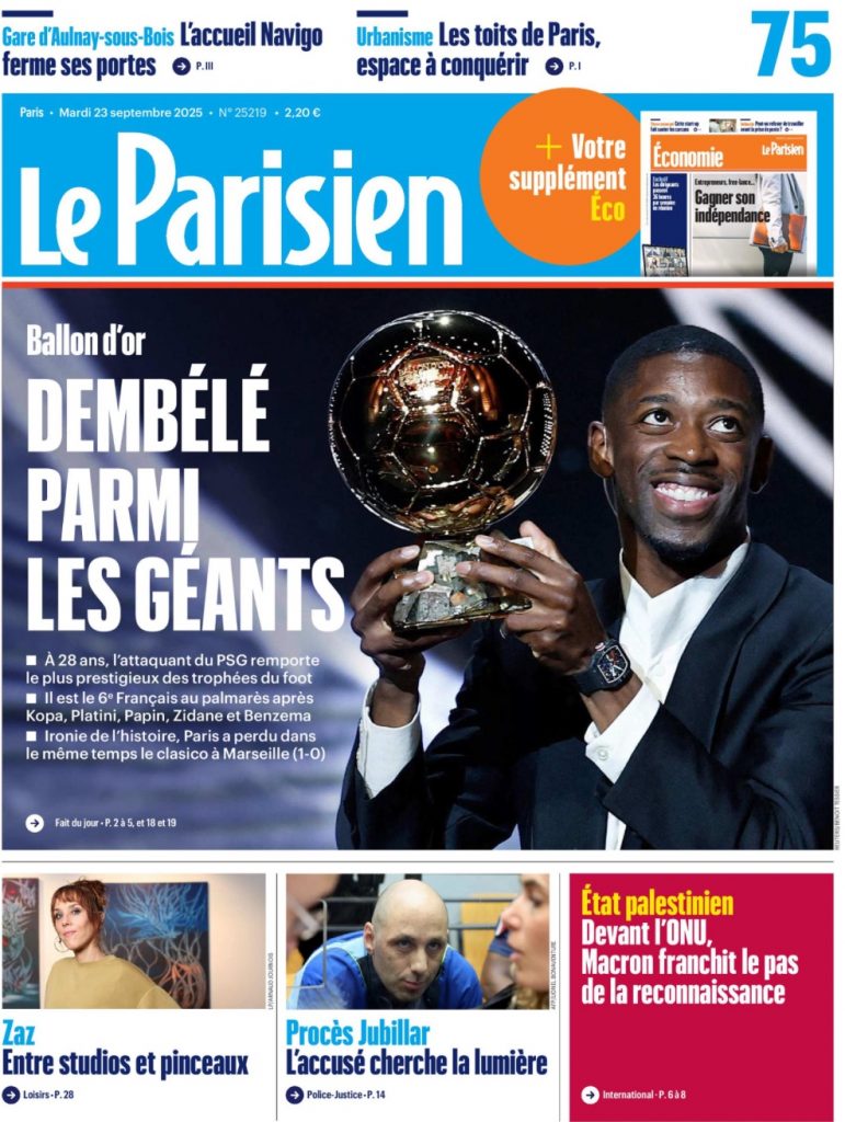 Une le parisien