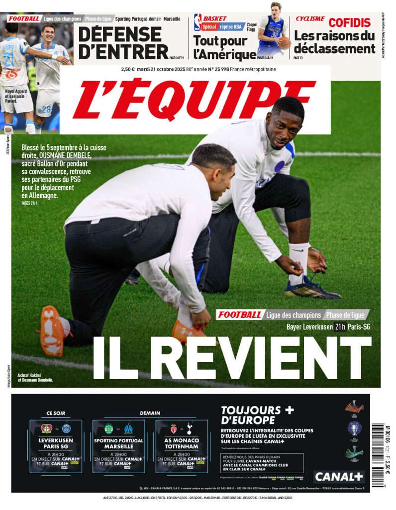 Une l'equipe 21 10 2025