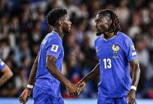 Aurélien Tchouaméni et Manu Koné