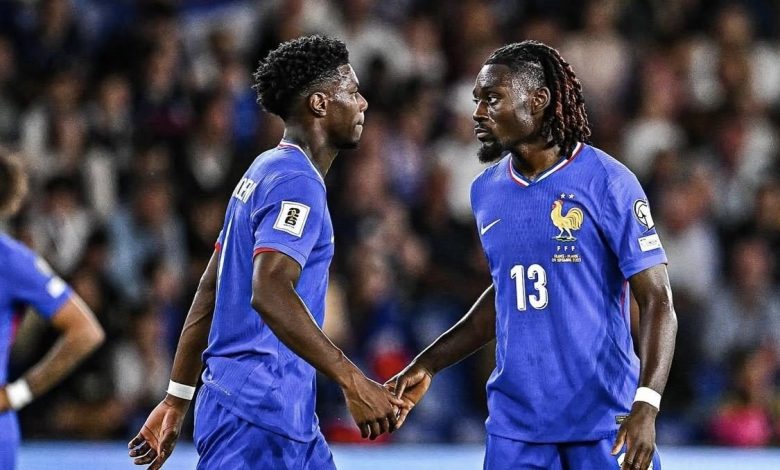 Aurélien Tchouaméni et Manu Koné