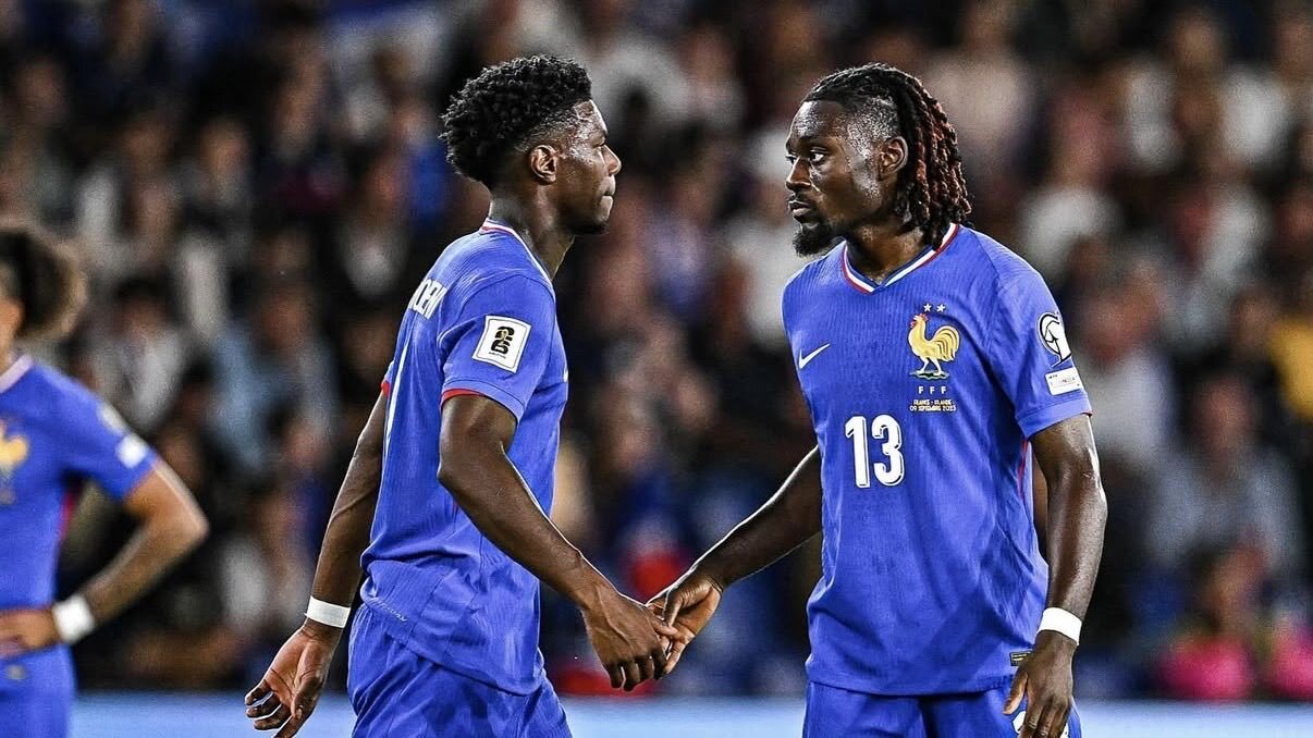 Aurélien Tchouaméni et Manu Koné