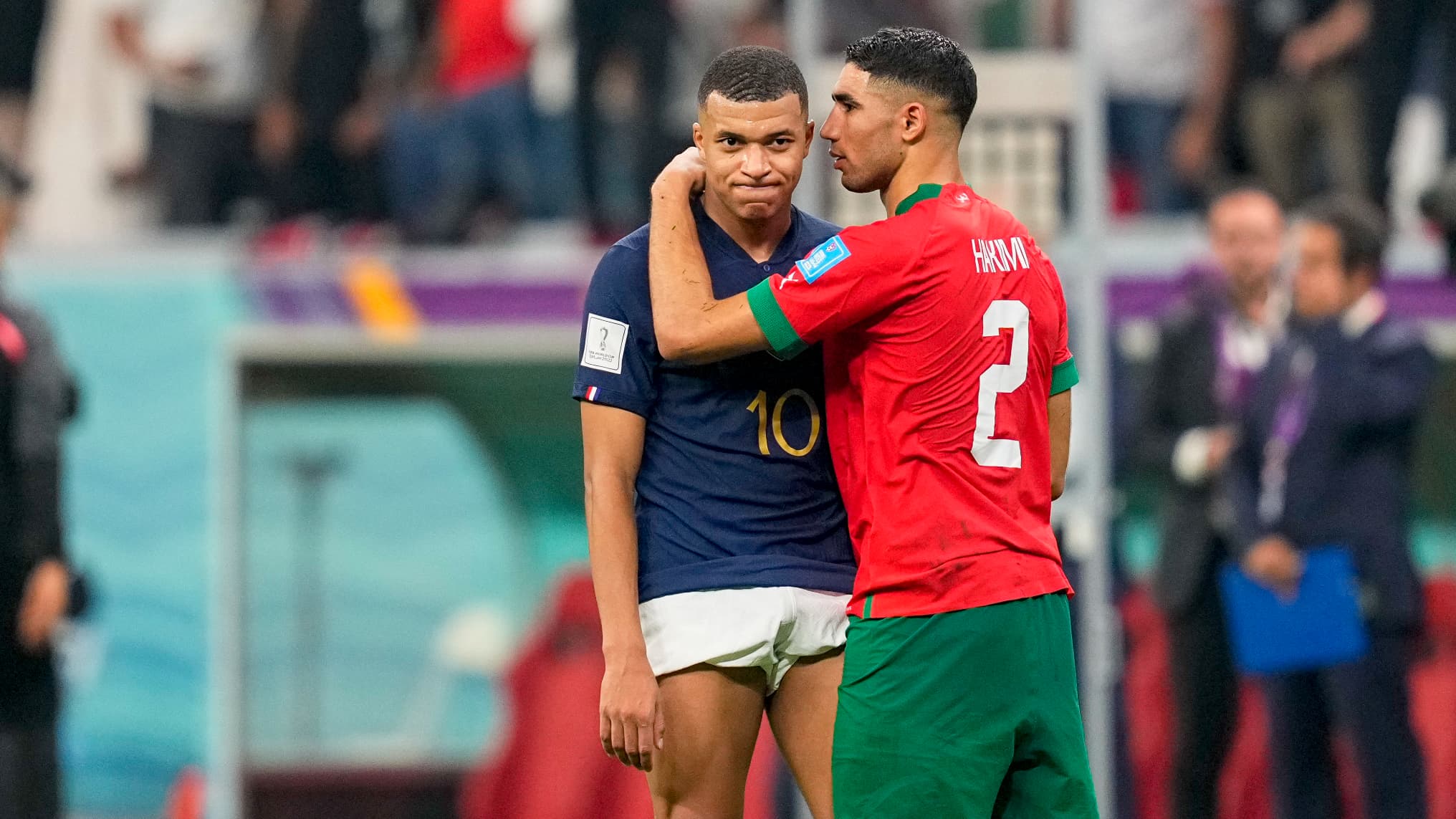 Kylian Mbappe et Achraf Hakimi